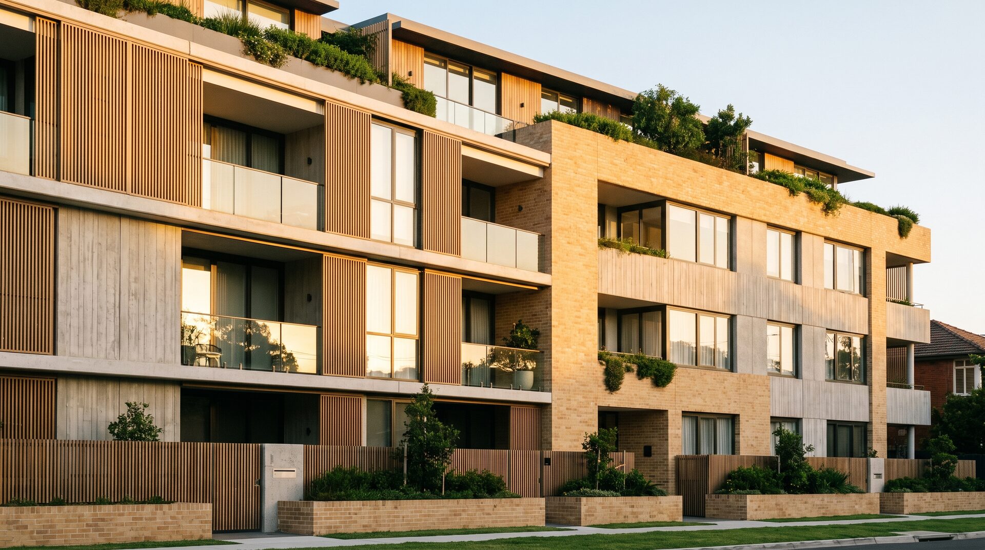 Moderne Wohnüberbauung in Zürich mit gepflegter Fassade
