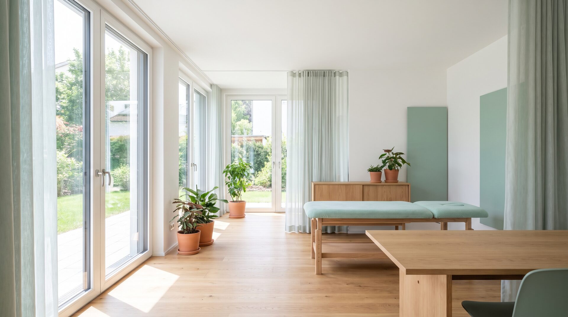Helle, ruhige Physiotherapie-Praxis von PULS in Winterthur