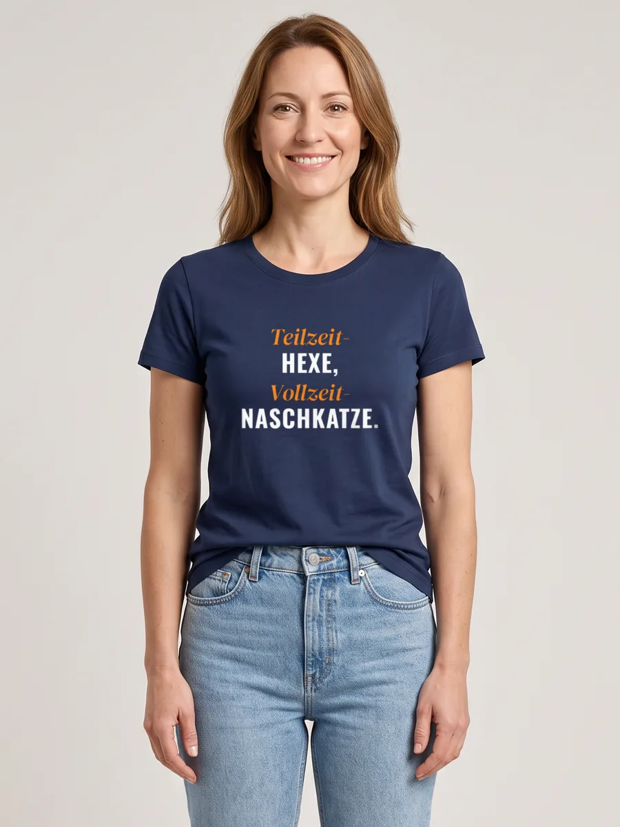 Teilzeit-Hexe, Vollzeit-Naschkatze. – T-Shirt Damen