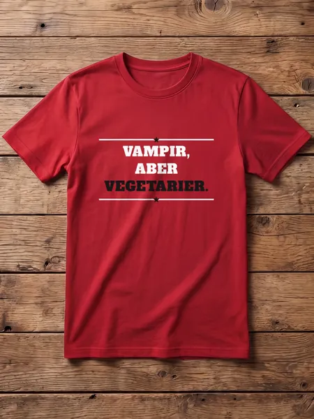 Vampir, aber Vegetarier. – T-Shirt Herren