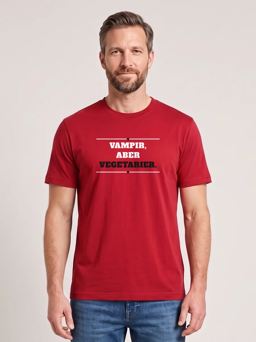 Vampir, aber Vegetarier. – T-Shirt Herren