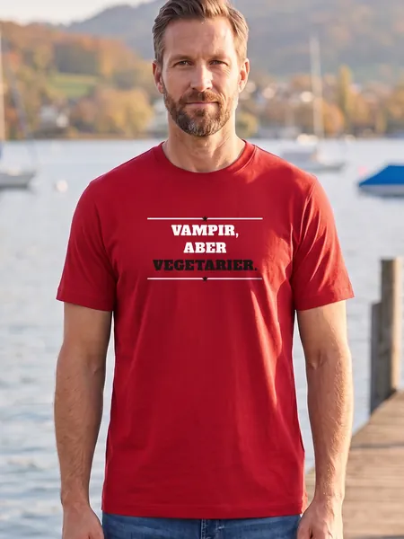Vampir, aber Vegetarier. – T-Shirt Herren