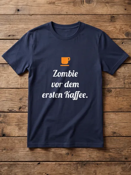 Zombie vor dem ersten Kaffee. – T-Shirt Herren